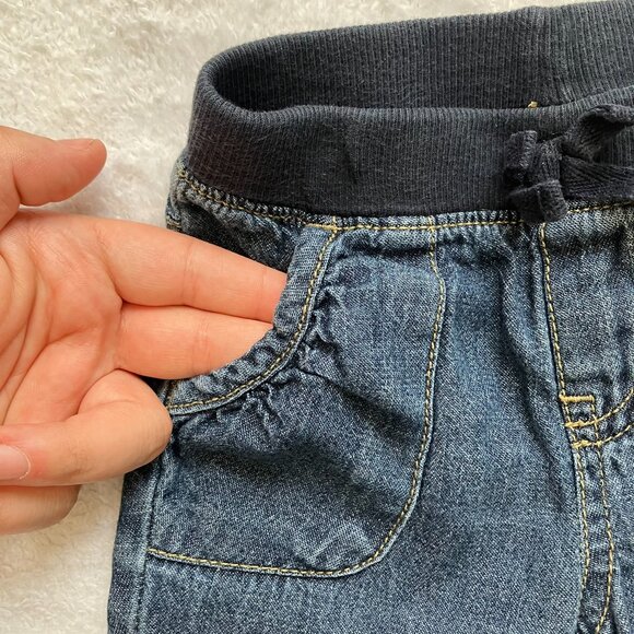 Est. 1989 12-18M Blue Denim Jeans 100% Cotton EUC Baby Neutral - Picture 11 of 12